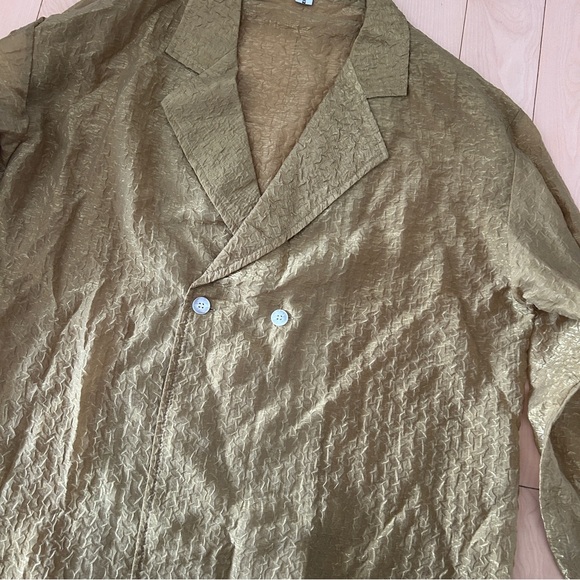 Mustard Yellow Sheer Thin Jacket - Picture 2 of 4